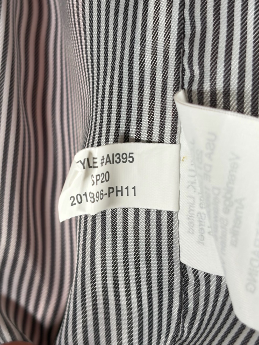 J. Crew contrast stitch Red Coat with Black-and-White Striped Lining - Picture 5 of 6